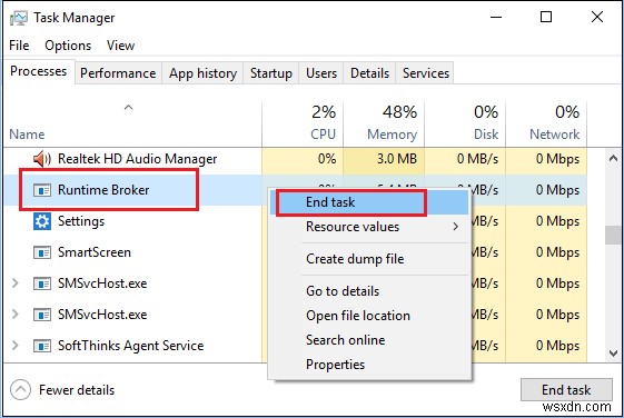 Windows 10 でランタイム ブローカの高い CPU 使用率を修正する方法