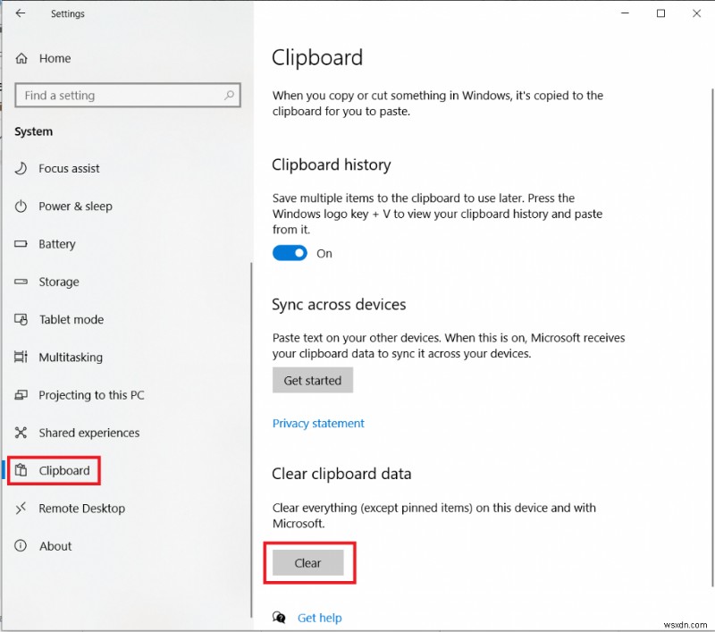 Windows 10 でクリップボードをクリアする方法