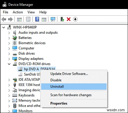 Windows 10 で動作しない、または見つからない DVD または CD ドライブを修正する方法