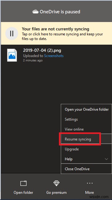 Windows 10 で OneDrive の同期の問題を修正する方法