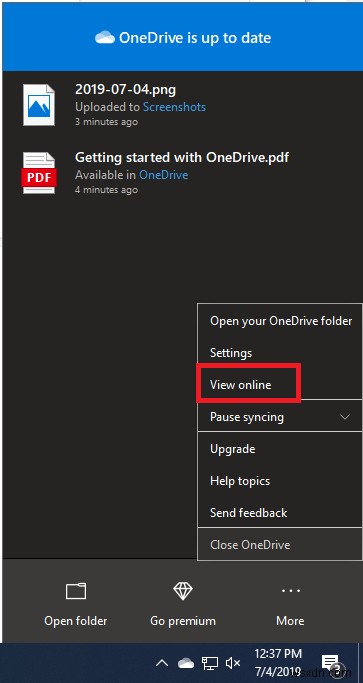 Windows 10 で OneDrive の同期の問題を修正する方法