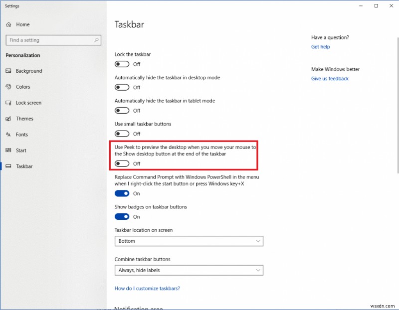 Windows 10 タスクバーをカスタマイズする方法