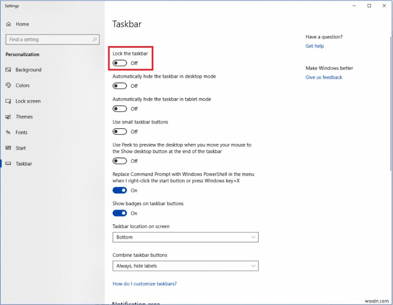 Windows 10 タスクバーをカスタマイズする方法