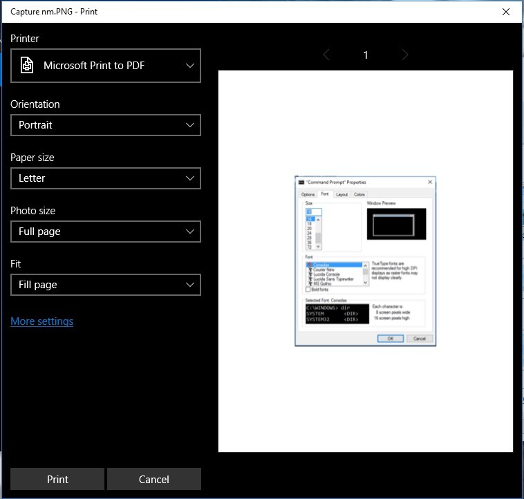 Windows 10 で画像を PDF に変換する裏技