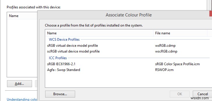 Windows 10 でカラー管理を使用して正しいカラー プロファイルを表示する方法