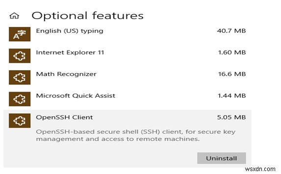 Windows 10 で SSH セキュア シェルを使用するには?