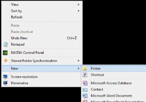 Windows 10 で非表示のフォルダを作成する方法