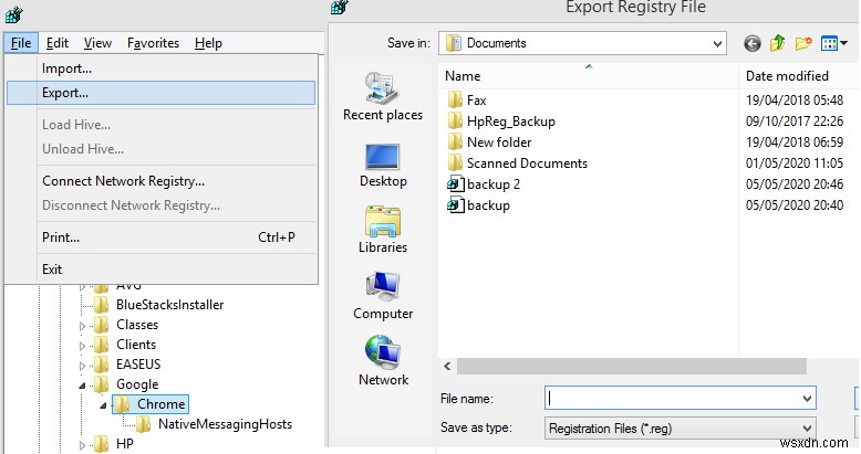 Windows 10 のレジストリ エディタを使用してファイルをバックアップ、復元、編集する方法