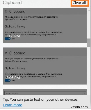 Windows 10 デバイス間でクリップボードを使用してコピー アンド ペーストする方法