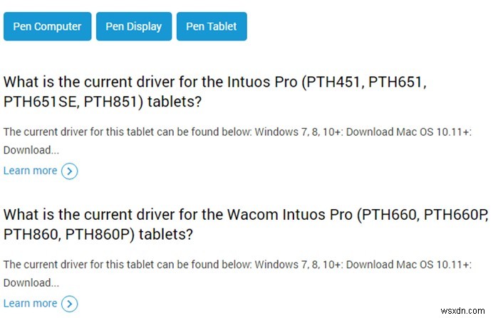 Windows 10 で Wacom Intuos Pro ドライバをダウンロードする方法