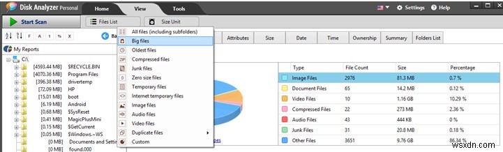 大きなファイルや大きなフォルダを削除して Windows 10 の空き容量を増やす方法