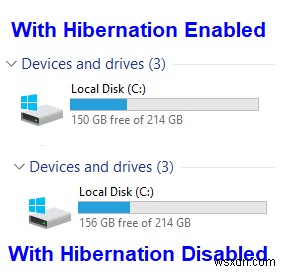 Windows 10 で休止状態を停止するために hiberfil.sys ファイルを削除する方法