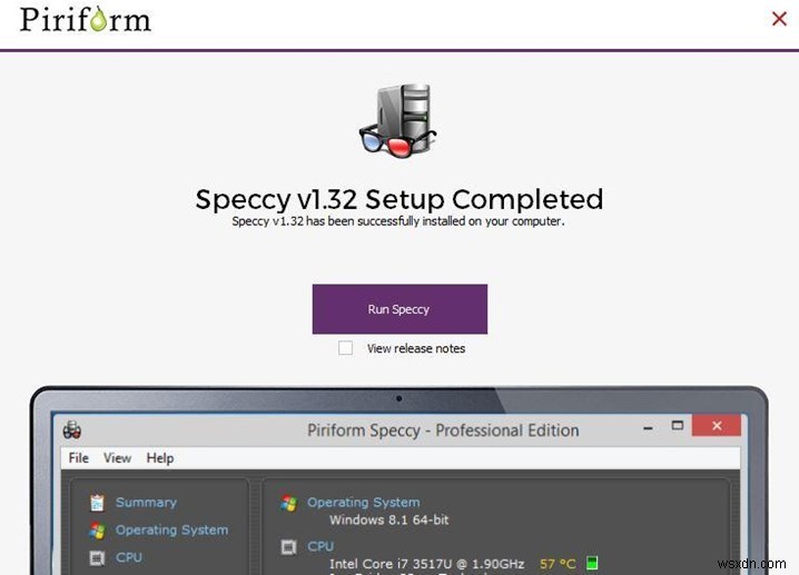 PC の中身は? Speccy は、Windows 10 PC の詳細なシステム情報を提供します