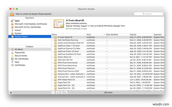 iTunes がサーバーの ID を確認できない (修正済み)