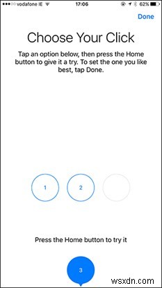 iPhone7 のホーム ボタンの「感触」を変更する方法。