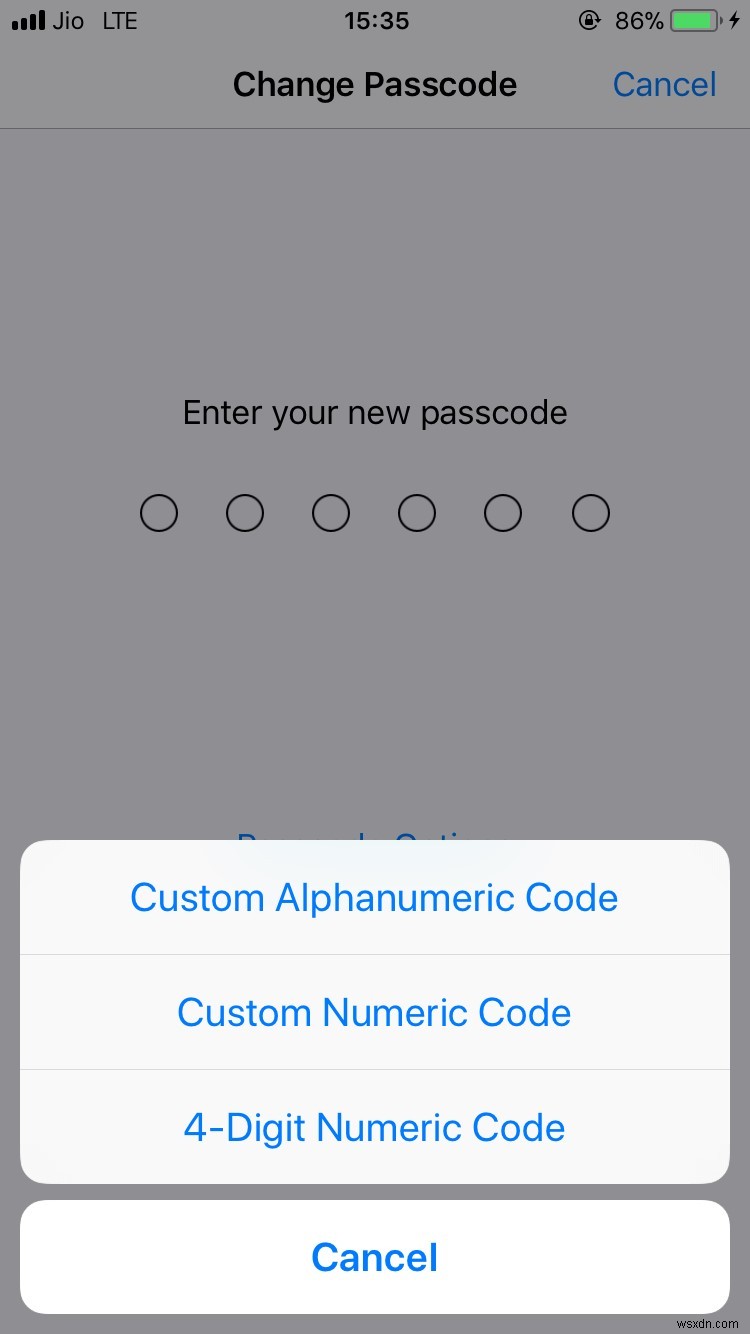 iPhone で英数字およびカスタム数値パスコードを設定する方法