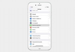 Face ID で別の顔を設定する方法