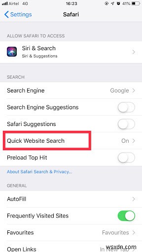 iPhone または Mac でクイック検索を無効にする方法