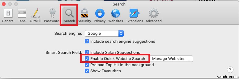 iPhone または Mac でクイック検索を無効にする方法