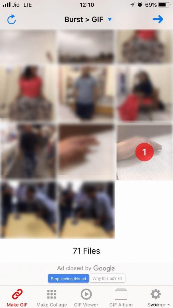 iPhone でバースト写真を GIF に変換する方法