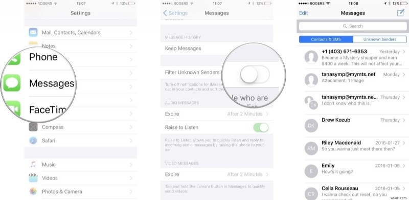 会話のプライバシーを保つための iPhone のテキスト メッセージの 5 つのヒント