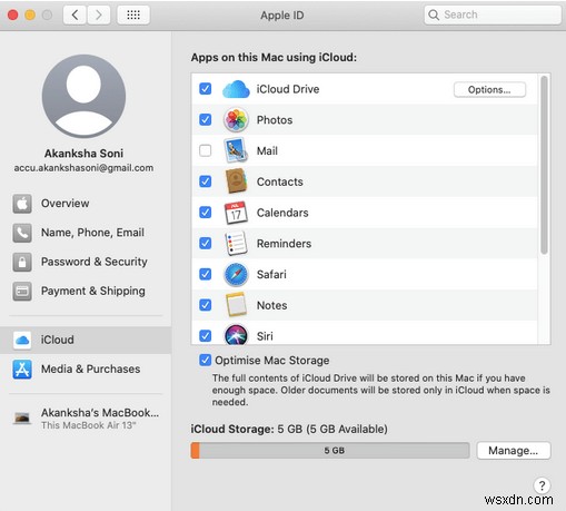 iPhone から Mac に連絡先を同期する方法