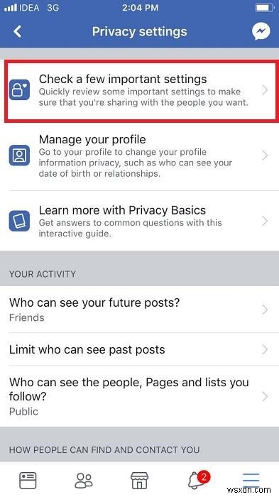 サードパーティのアプリが iPhone で Facebook データを使用するのを阻止する