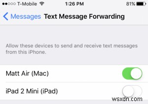 Mac で iPhone のテキスト メッセージを送受信する方法