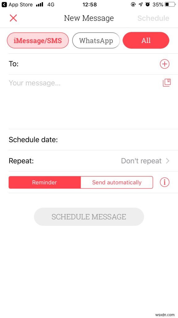 iPhone でテキスト メッセージをスケジュールするにはどうすればよいですか?