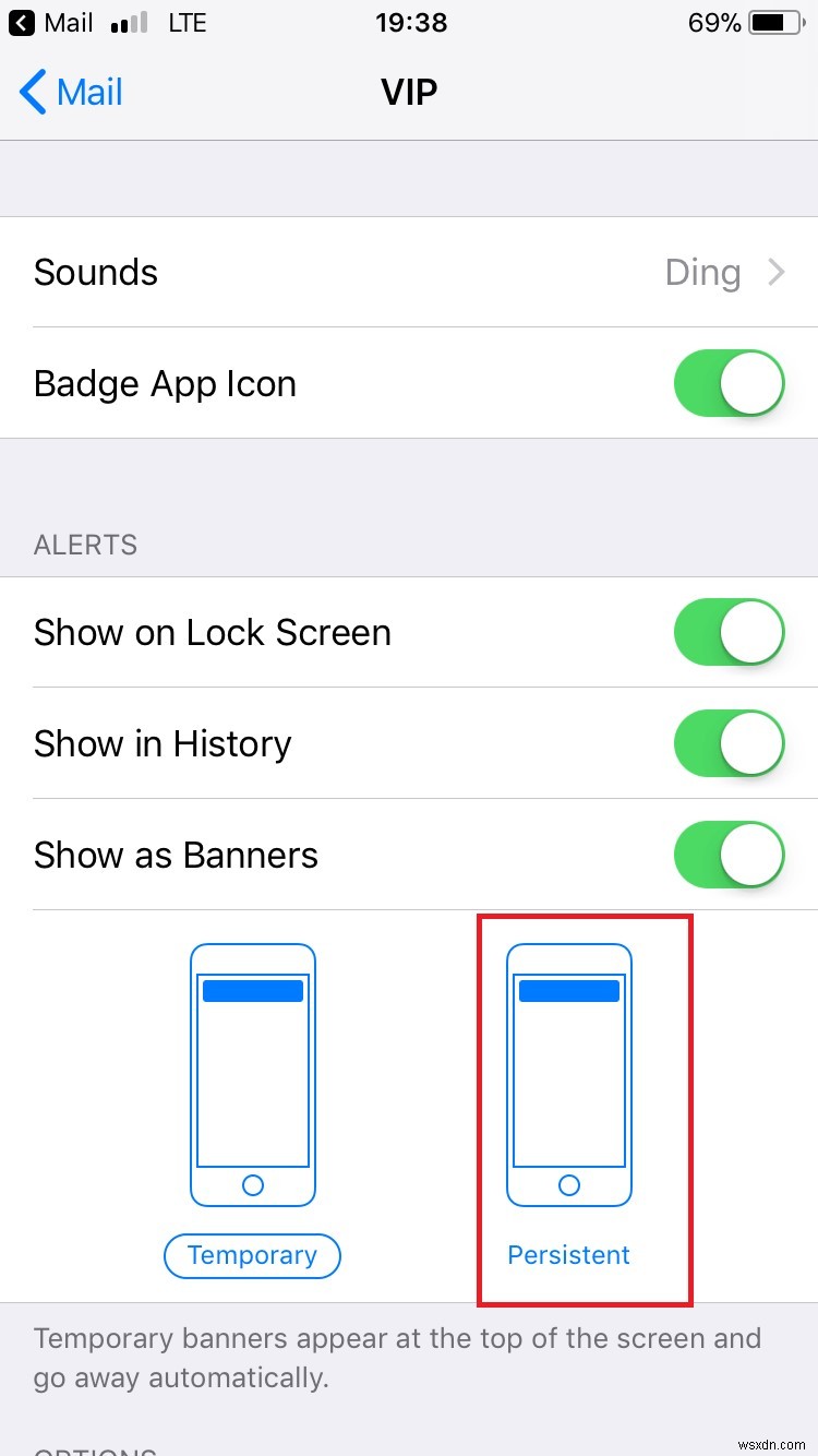 iPhone で重要なメールのアラートとバナーを取得する方法