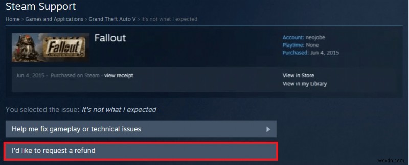 簡単に Steam 払​​い戻しを受ける方法:Steam ゲームを返品する方法