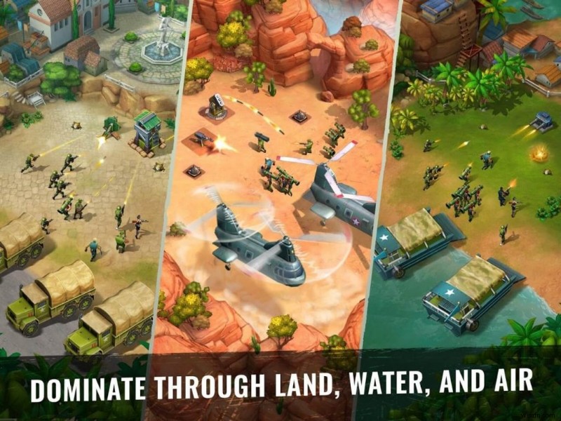 オンライン/オフラインでプレイできる Android 向け無料戦争ゲーム 8 選