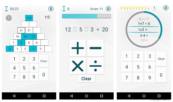Android 向けの最高のクールな数学ゲーム!