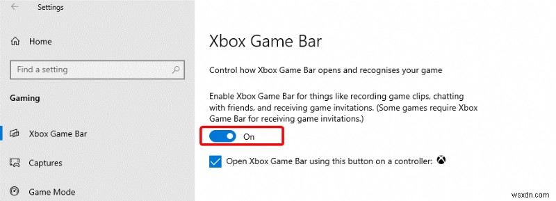 Windows 10 で Xbox Game Bar を無効にする方法