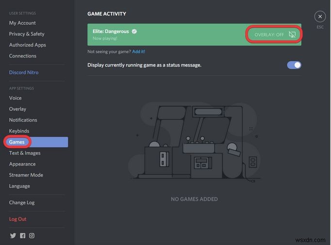 Discord オーバーレイを無効にする方法