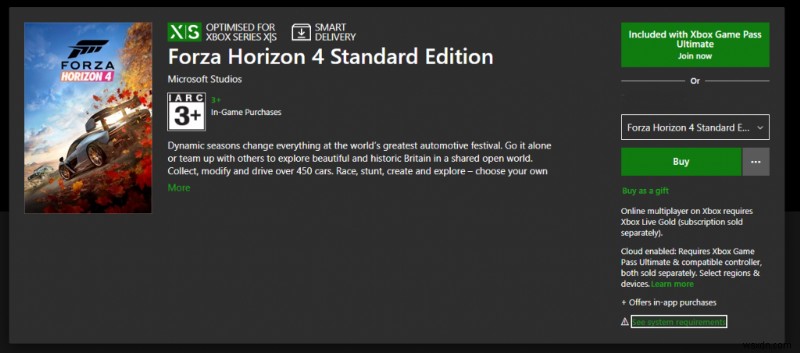 PC での Forza Horizo​​n 4 のクラッシュを修正する方法