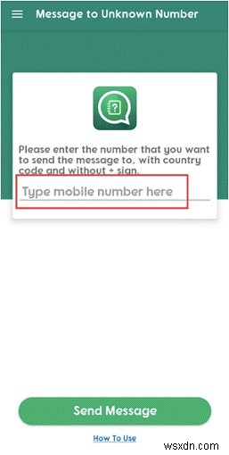 WhatsApp 経由で不明な番号にメッセージを送信する方法