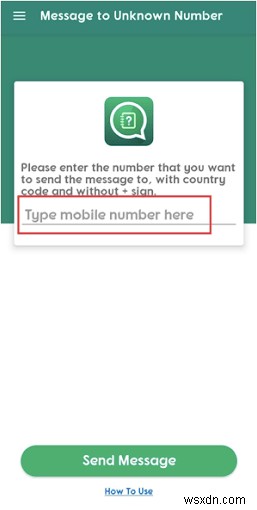 SMS が機能しない? Whatsapp を使用して任意の番号にインスタント メッセージを送信する