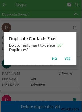 Android で同じ人物の複数の連絡先を削除する方法