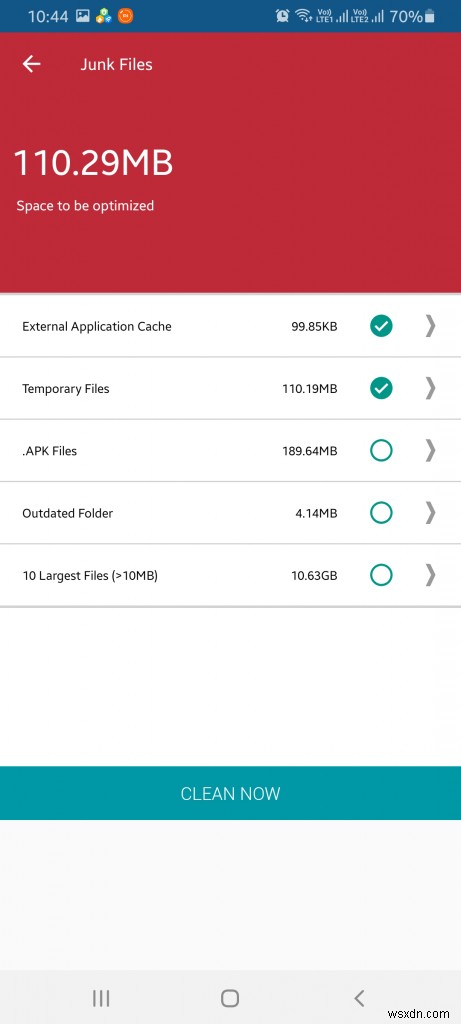 Android でジャンク ファイルをチェックする方法は次のとおりです