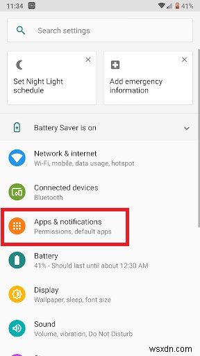 Android で既定のアプリを設定する手順