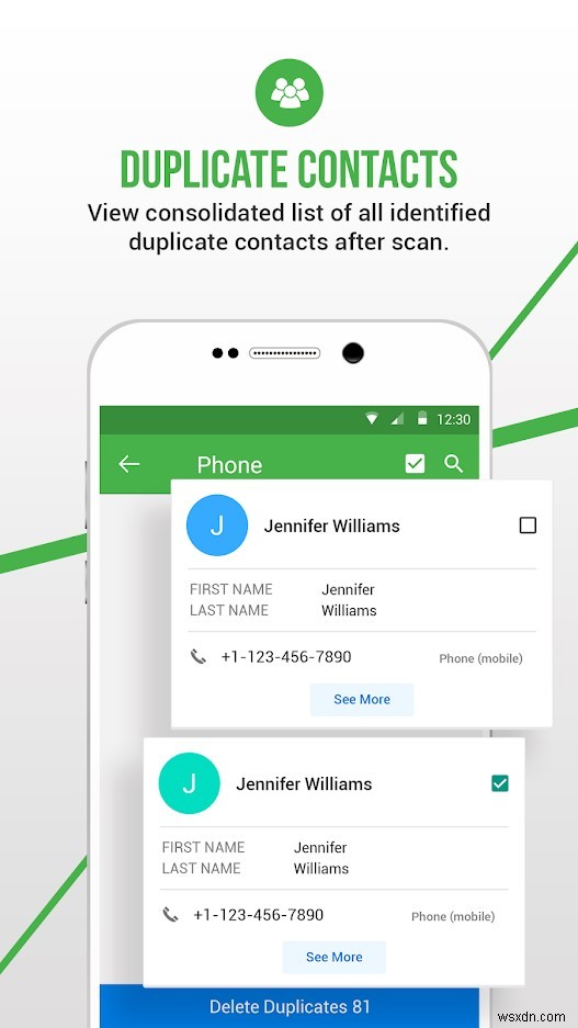 Duplicate Contacts Fixer を使用して電話で連絡先を管理する
