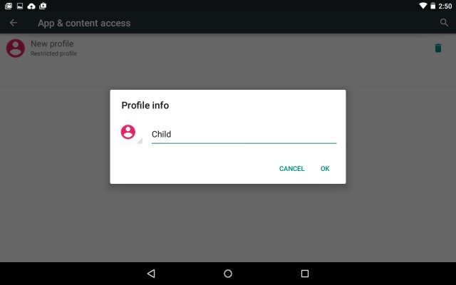 Android タブレットのペアレンタル コントロールに制限付きプロファイルを使用する方法