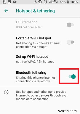 Android デバイスで Bluetooth テザリングを使用してインターネットを共有する方法