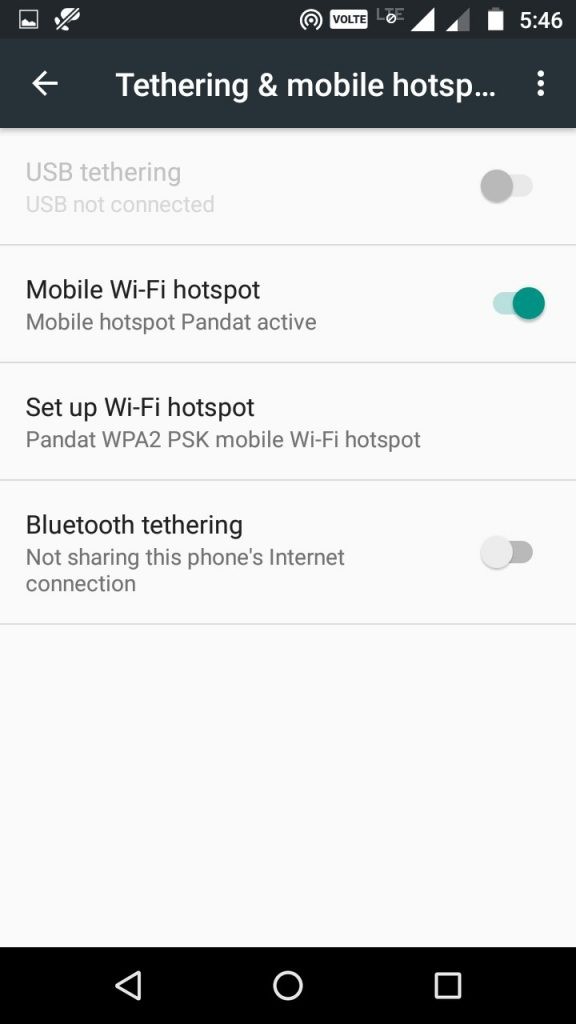 Android スマートフォンを Wi-Fi ホットスポットに変える