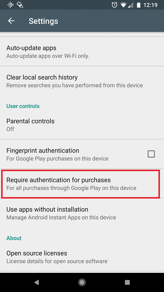 Android デバイスでアプリ内購入をブロックする方法