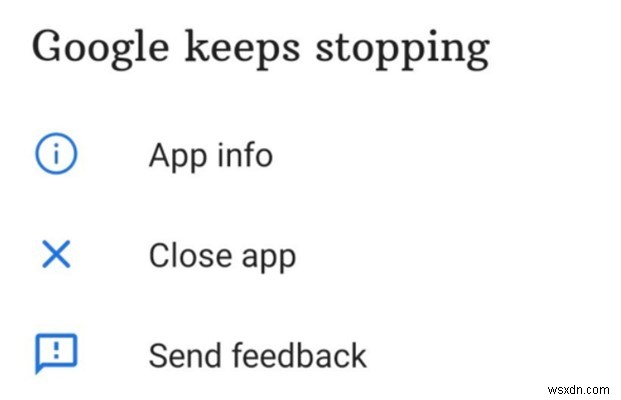 Android スマートフォンで Google アプリがクラッシュする問題を解決するには?