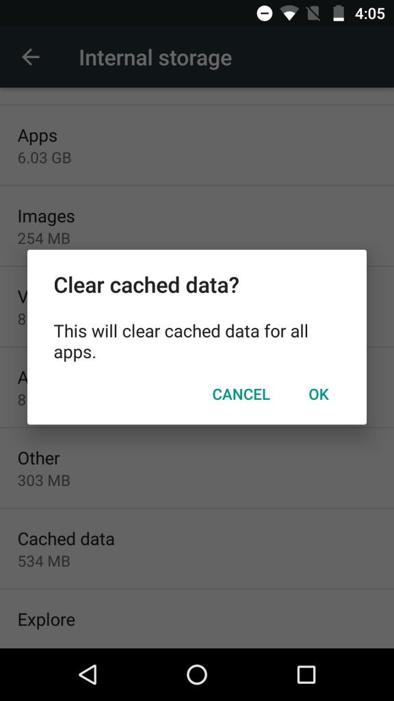 Android でキャッシュをクリアする方法
