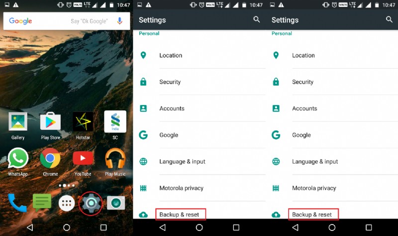 Android スマートフォンを出荷時設定にリセットする方法