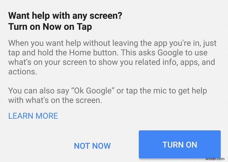 Android でタップして Google Now を使用する方法